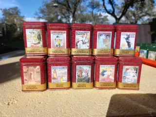 Colección Latas Café Antiguas: Cafés del Mundo