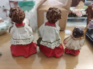 Lote 3 Figuras Vintage Monaguillos Niños Cantores