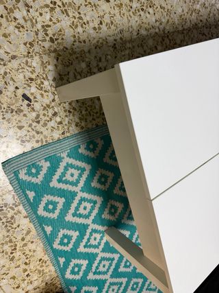 Mesa centro elevable Ikea blanca