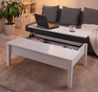 Mesa centro elevable Ikea blanca
