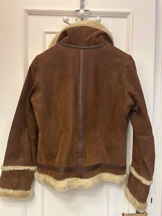 Chaqueta Cortefiel Doble Faz Aviador Marrón