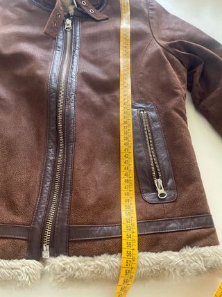 Chaqueta Cortefiel Doble Faz Aviador Marrón