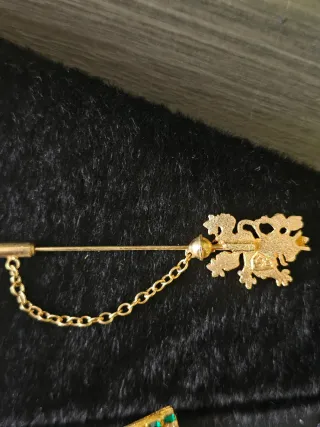 Conjunto de 4 broches vintage