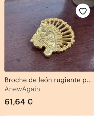 Conjunto de 4 broches vintage