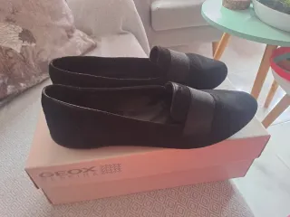 Zapatos Geox Ante Negros Cómodos Talla 39