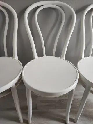 4 Sillas Ikea Madera Blancas