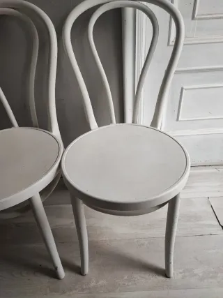 4 Sillas Ikea Madera Blancas