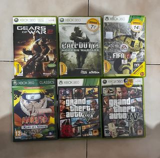 Pack 6 Videojuegos Xbox 360