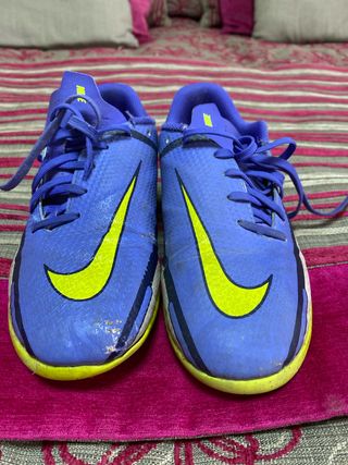 Zapatilla Fútbol Nike Talla 36 Azul/Amarillo