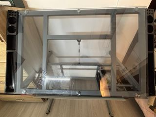 Scrivania Tecnica / Tavolo Disegno Vetro Metallo