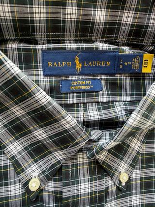 Camisa Ralph Lauren Cuadros Verde y Negro