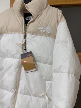Chaqueta The North Face Beige y Blanca