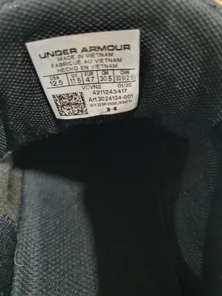 Zapatillas Under Armour Negras 45