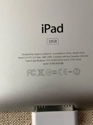 iPad 32Gb Gris plateado Pantalla 9,5