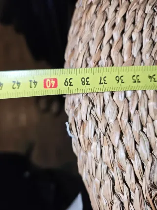 2 Pufs de mimbre sin usar