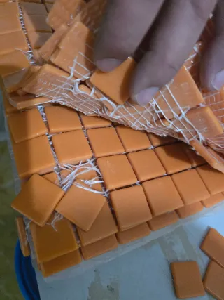 Mosaico Rachola Naranja 31x31