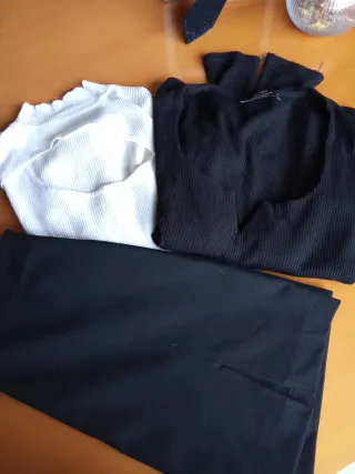 Conjunto 2 jerseys y falda