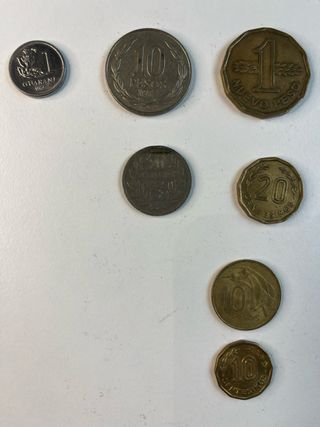 Lote Monedas de varios países de Sudamérica.