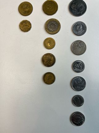 Lote Monedas de varios países de Sudamérica.