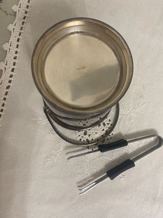 Cubitera Vintage Alpaca Plateada