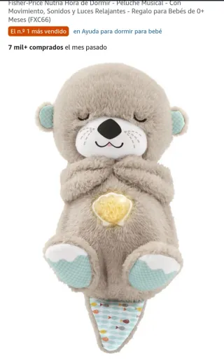 Nutria de peluche para bebé