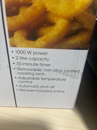 Freidora de Aire Salter Compacta 2L