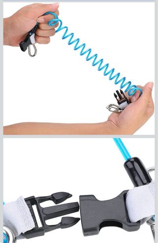 Mosquetón con extensor de liberación rápida buceo