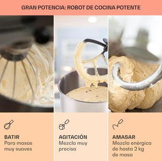 Robot Cocina Klarstein Rojo 1300W 5L