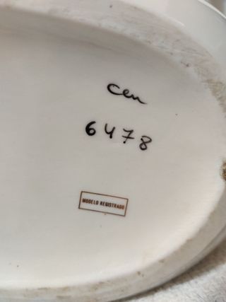 Jarrón Galos Porcelana Oro Blanco