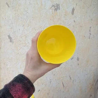 Set 9 Vasi Gialli Plastica