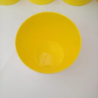 Set 9 Vasi Gialli Plastica