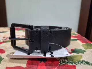 Cinturón de hombre negro 105 cm