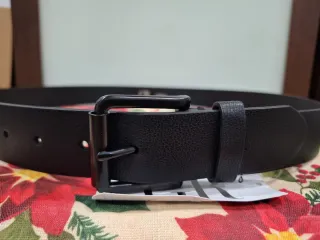 Cinturón de hombre negro 105 cm