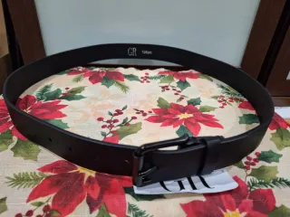 Cinturón de hombre negro 105 cm