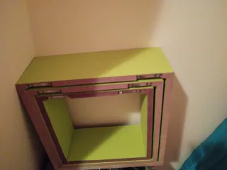 3 Estanterías Cuadradas Madera De 30, 27 y 24 cm