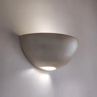 3 Apliques pared cerámica crema