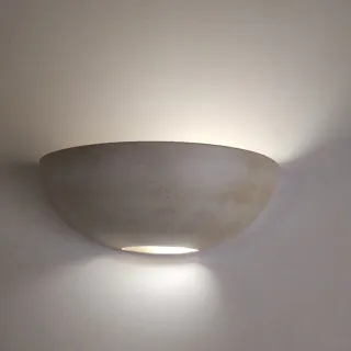 3 Apliques pared cerámica crema