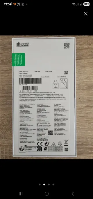 OPPO Reno12 FS grigio 512 GB 8 GB di RAM supporta 2T SD