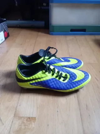 Zapatillas Fútbol Amarillo fluorescente y Morado