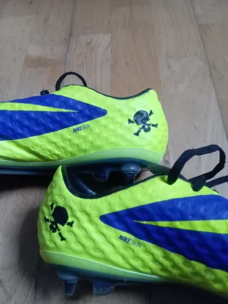 Zapatillas Fútbol Amarillo fluorescente y Morado