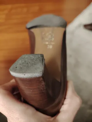 Scarpe eleganti in pelle marrone 38.