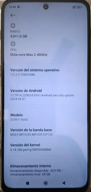 Xiaomi Poco M4 Pro 5G 64GB Gris