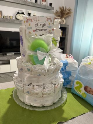 Tarta pañales por incargo