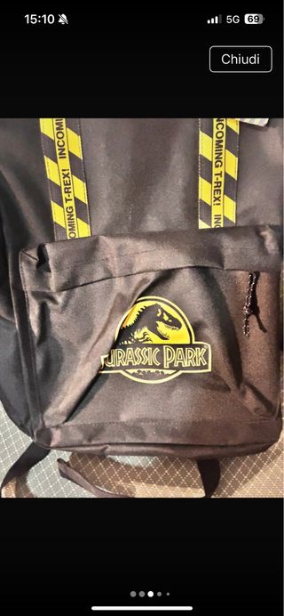 Zaino Ufficiale Jurassic Park Nuovo