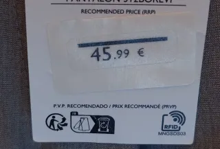 PANTALÓN CON ETIQUETA (10€ MAS JERSEY)