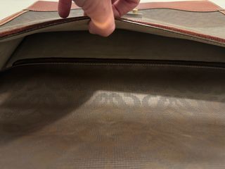 Portadocumentos Maletín Loewe Marrón y Dorado Piel