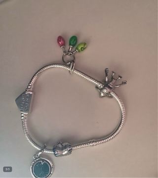 Pulsera estilo de Pandora Stranger Things plata