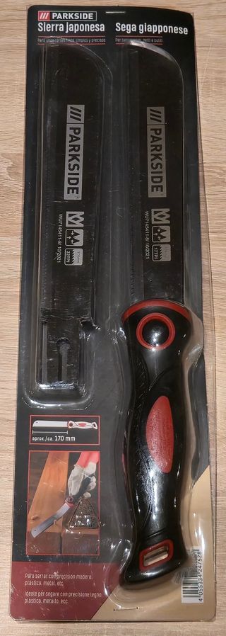 Sierra japonesa Parkside 170mm + recambio NUEVA