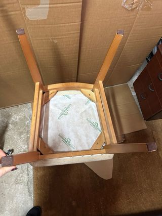 Pack 6 Sillas Madera Haya Tapizadas