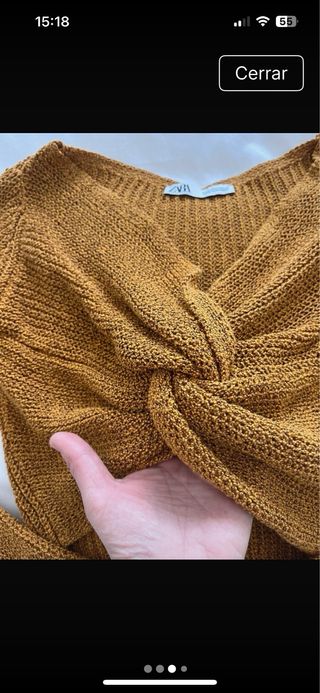 Jersey Zara mujer nudo